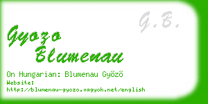gyozo blumenau business card